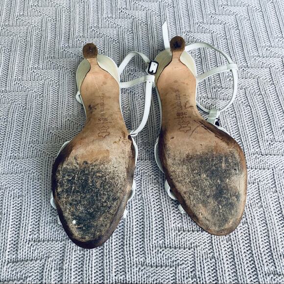 Manolo Blahnik white leather sandals - Picture 7 of 8